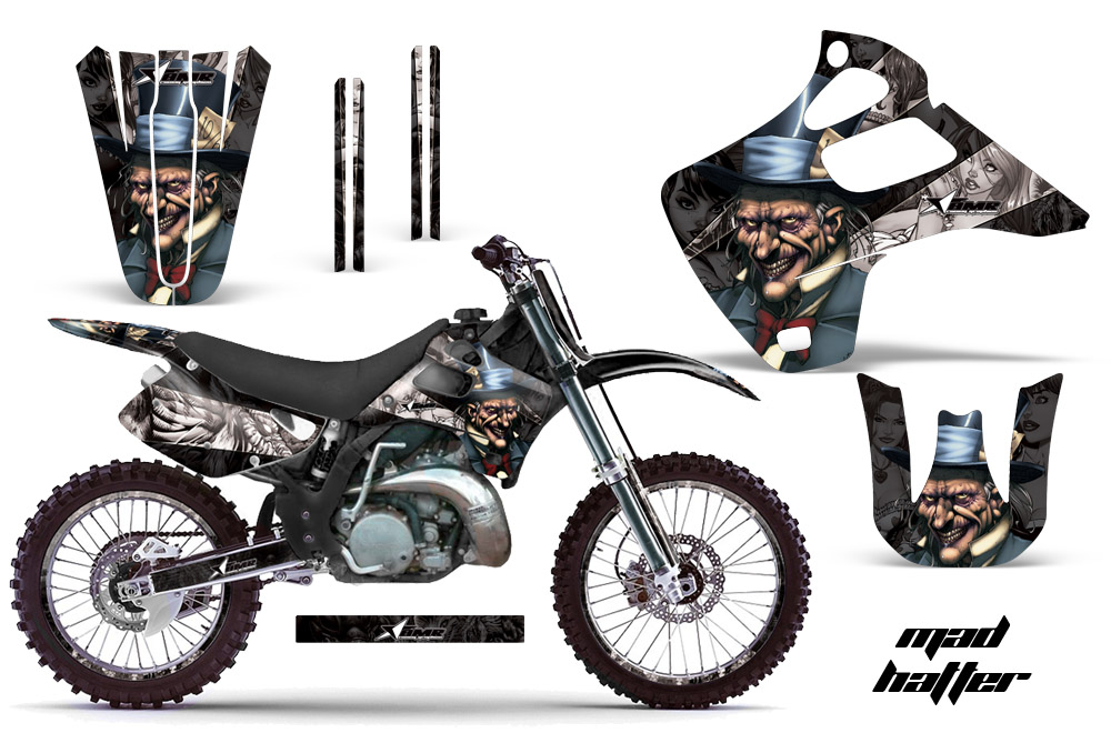 Kawasaki KX125 KX250 92-93 Graphics Kit Mad Hatter KS NPs